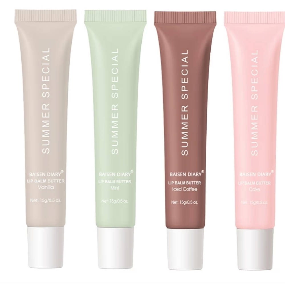 4 PCS Summer Special Lip Butter Balm